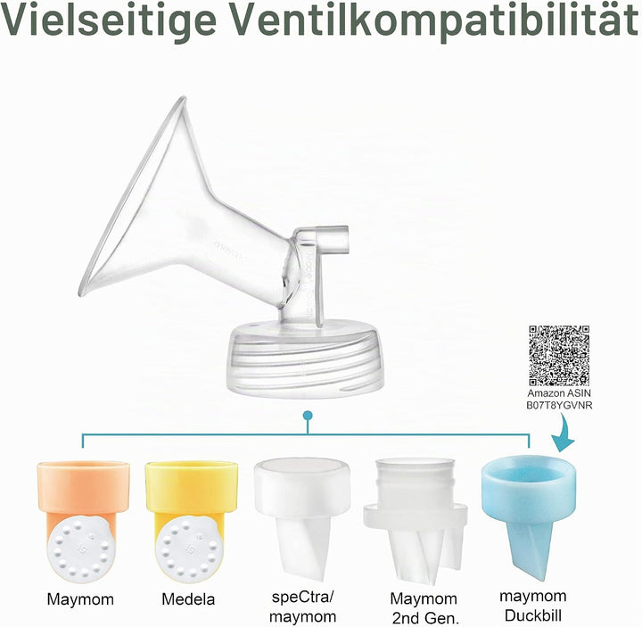 Maymom Pumpenteile Spectra S2 Spectra S1,24mm-Flansch Ventil Schlauch Flasche Rücklaufschutz,nicht O