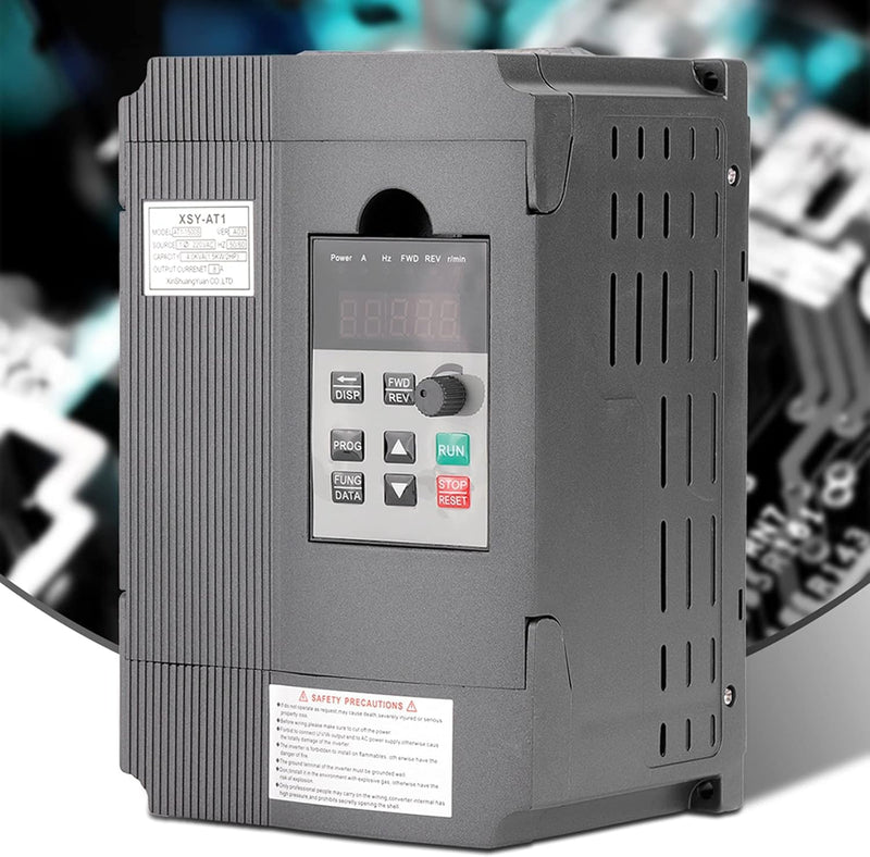 Frequenzumrichter 220V, 1.5kW 8A Einphasen Frequenzumrichter mit VFD Antrieb Einphasen Drehstrommoto