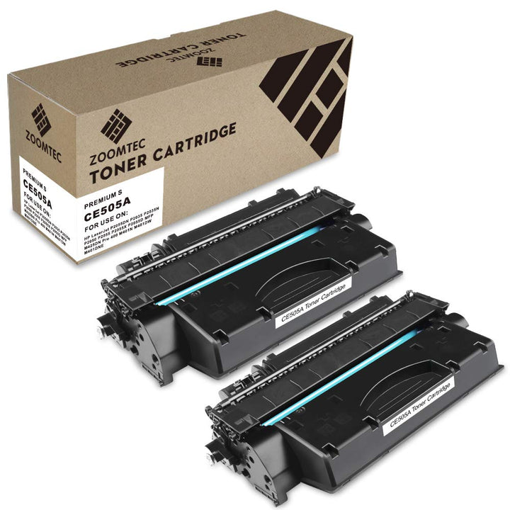 ZOOMTEC Kompatibel Toner für CE505A 05A für Laserjet P2030, Laserjet P2035 P2035N, Laserjet P2050 La