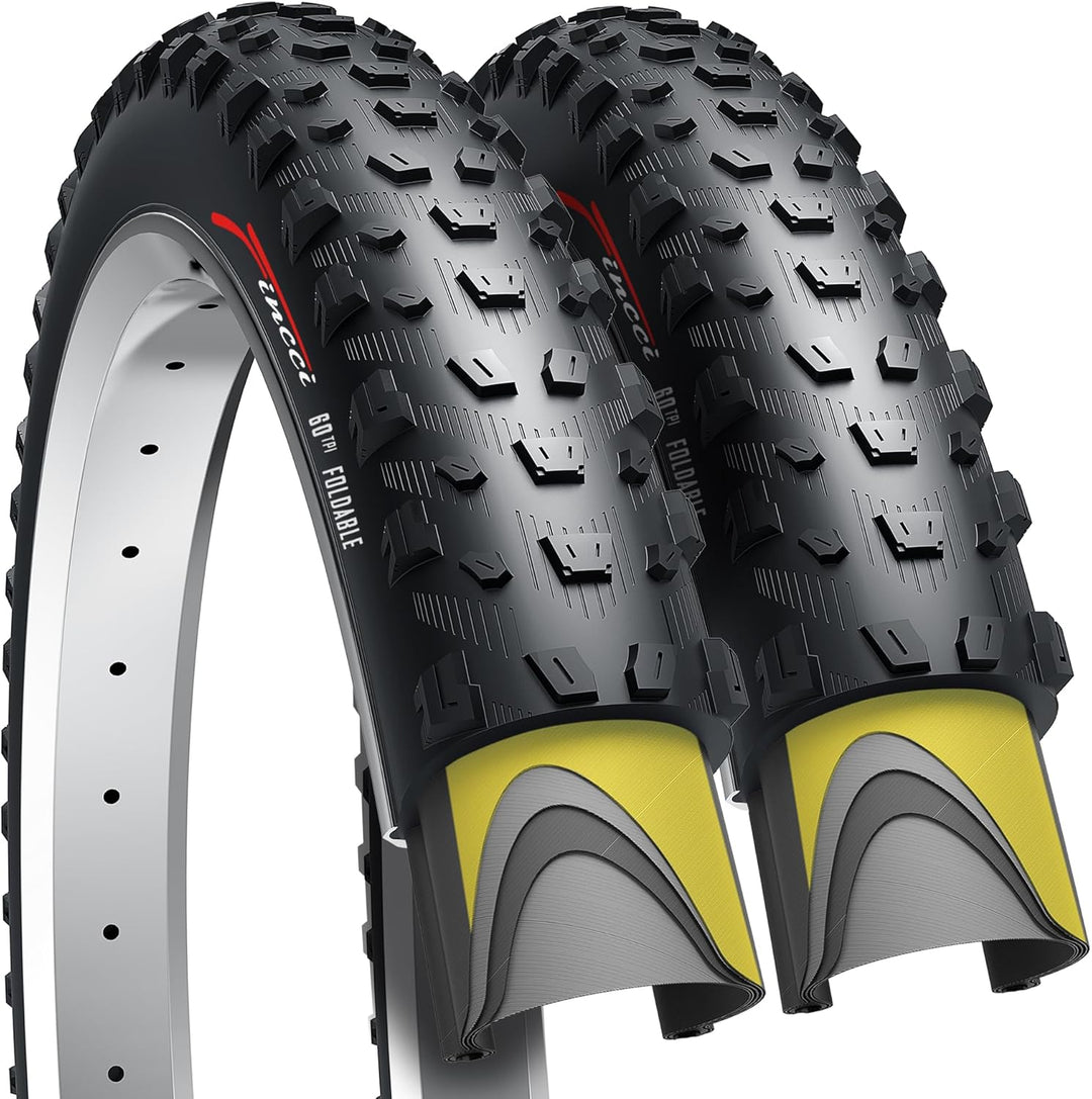 Fincci Fahrradreifen 29 x 2.6 Zoll 66-622 ETRTO Reifen mit Nylonschutz, 60 TPI für Mountain, MTB, Do