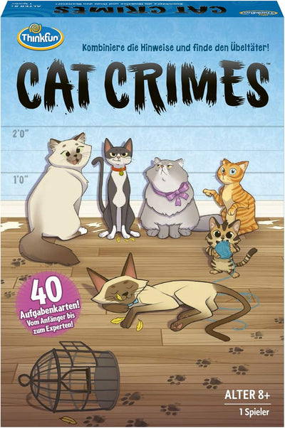 ThinkFun - 76366 - Cat Crimes - Das flauschige und freche Kombinations- und Deduktionsspiel mit Katz