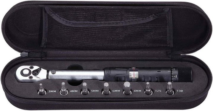 BBB Unisex Drehmomentschlüssel Torqueset Btl-73 Werkzeug, Mehrfarbig (Schwarz-Silber), 2-14 Nm EU Si