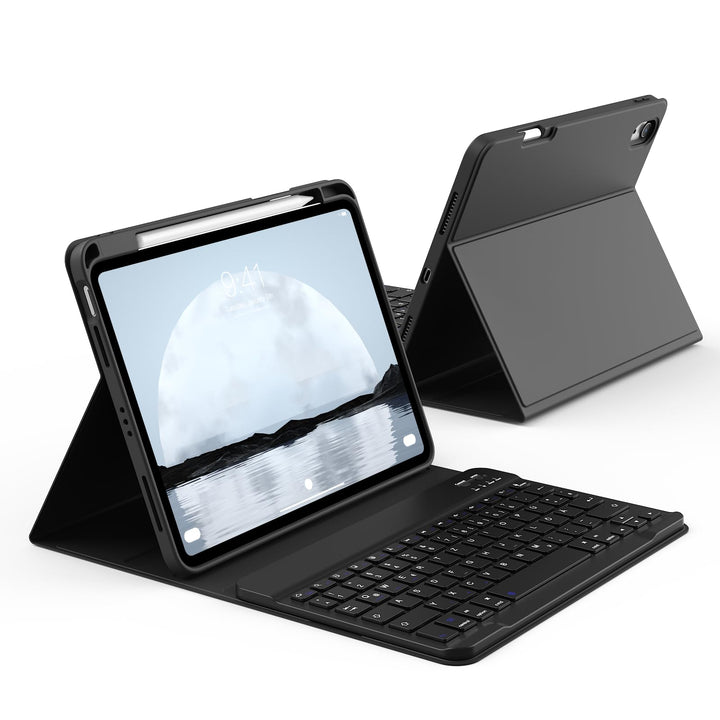 Tastatur Hülle für iPad 11. Generation 2025 A16, iPad 10. Generation 2022 10,9 Zoll, Weiche TPU Hüll