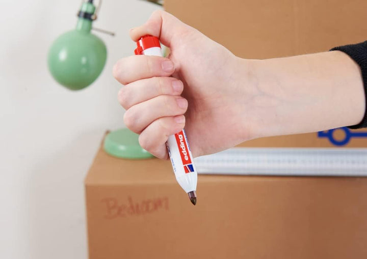 edding retract 11 Permanentmarker - rot - 10 Stifte - Rundspitze 1,5-3 mm - wasserfest, schnell-troc