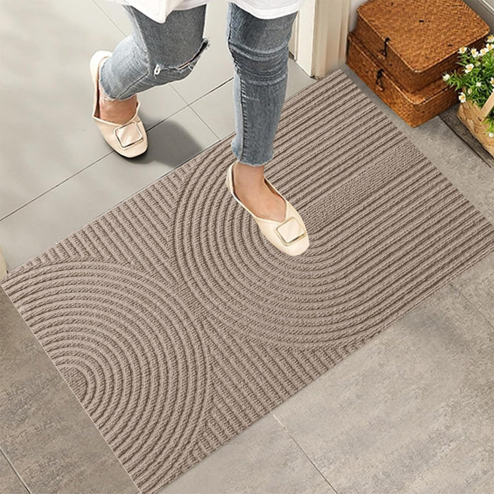 Fussmatte 43x76 cm Innen und Aussen - rutschfeste Schmutzfangmatte - Waschbar Fussmatte, Wasserdicht