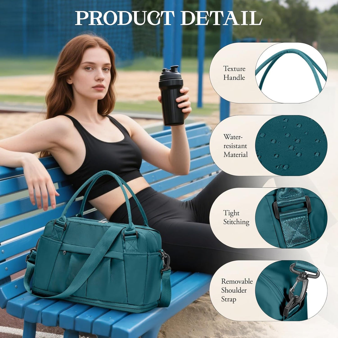 SEAFEW Reisetasche 24L, 40x30x20 Ryanair Handgepäck Tasche für Flugzeug Weekender Sporttasche Damen