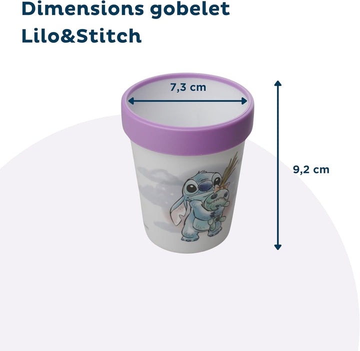 Disney Baby Lilo & Stitch – Komplett-Set Lilo und Stitch – rutschfestes Geschirr – mikrowellengeeign