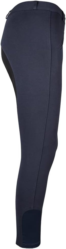 PFIFF 102290 Reithose Thea Kinder Damen Vollbesatz, elastischer Beinabschluss 164 Blau-schwarz, 164