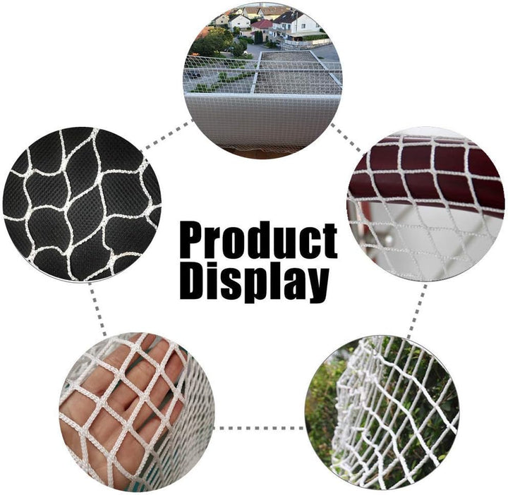 YOAI Universal Schutznetz Katzennetz Sicherheitsnetz für Balkon Fenster, Hochbett Rausfallschutz Tre