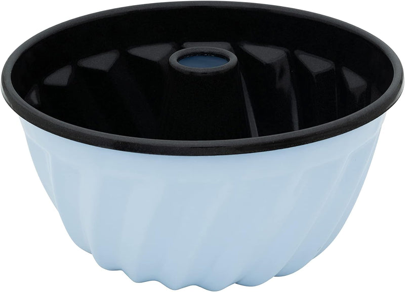 Riess, 0495-028, Gugelhupfform 22cm, BACKEMAILLE BLAU, LBH 22,5x22,5x10,3cm, Gew. 0,628kg, Volumen 3