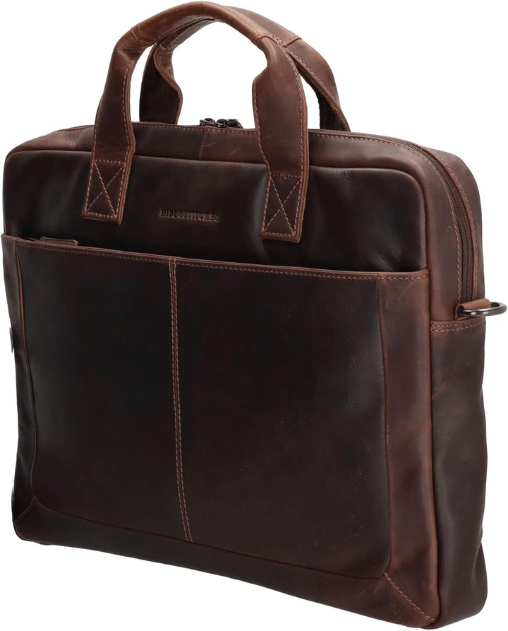 Hide & Stitches Laptoptasche Japura Kollektion 15,6 Zoll Laptopfach Verstellbarer Schultergurt Doppe