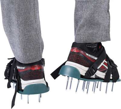 Cocoarm Rasenschuhe mit Spikes, 1 Paar Rasenbelüfterschuhe Zur Bodenbelüftung, Gartenschuhe mit Spik