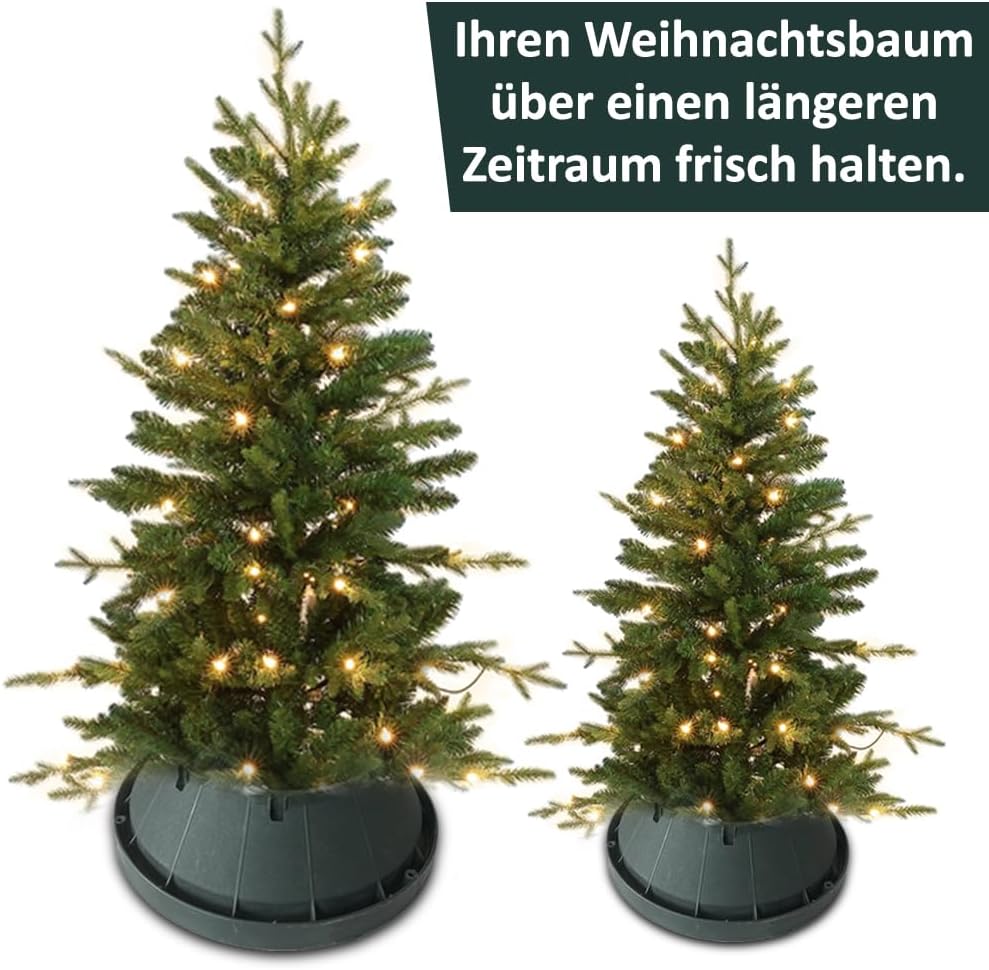 COIL Weihnachtsbaumständer, grüne Farbe, Stabiler Christbaumständer mit 3/4 Schrauben für sicheren H