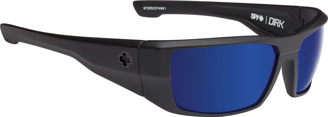 SPY OPTIC Dirk Sonnenbrille Matte Black - Happy Bronze Polarized w/Blue S
