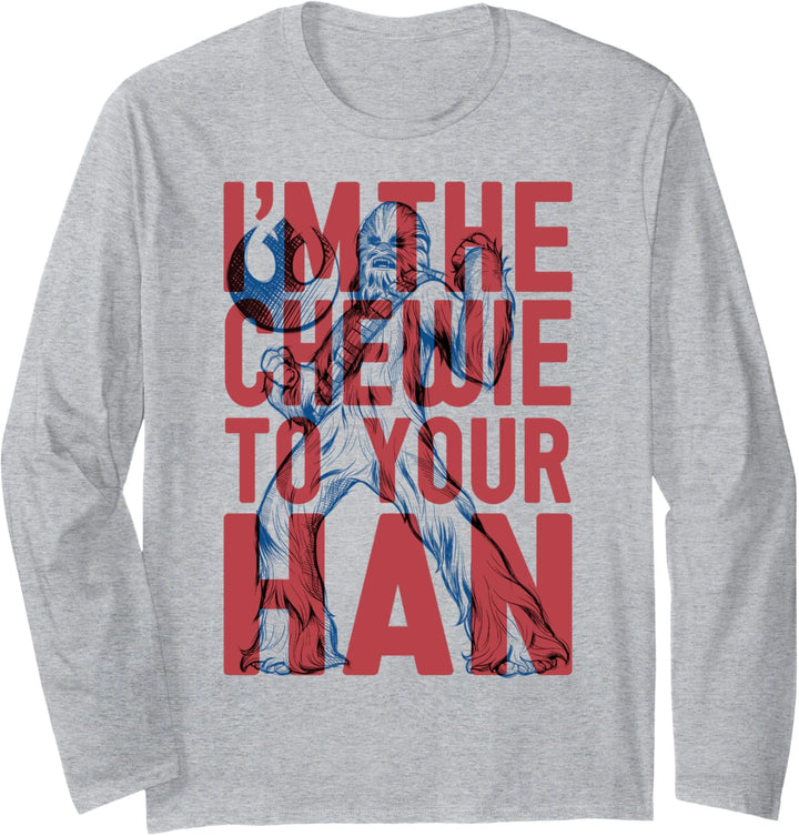 Star Wars Chewie To Your Han Outlined Poster Langarmshirt