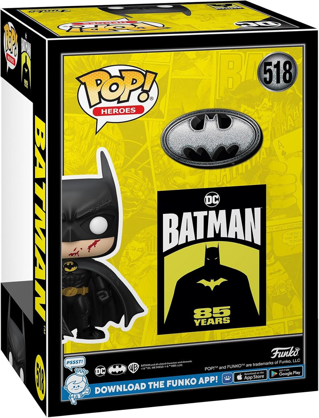 Funko Pop! Movies: BM 85th - Batman - Batman 1989 - Vinyl-Sammelfigur - Geschenkidee - Offizielle Ha