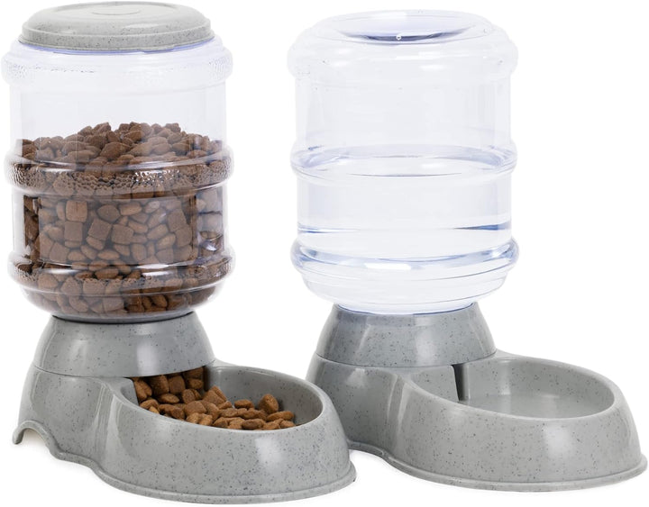 Navaris Futterspender und Wasserspender für Haustiere - Set zur Fütterung von Hund und Katze - Futte