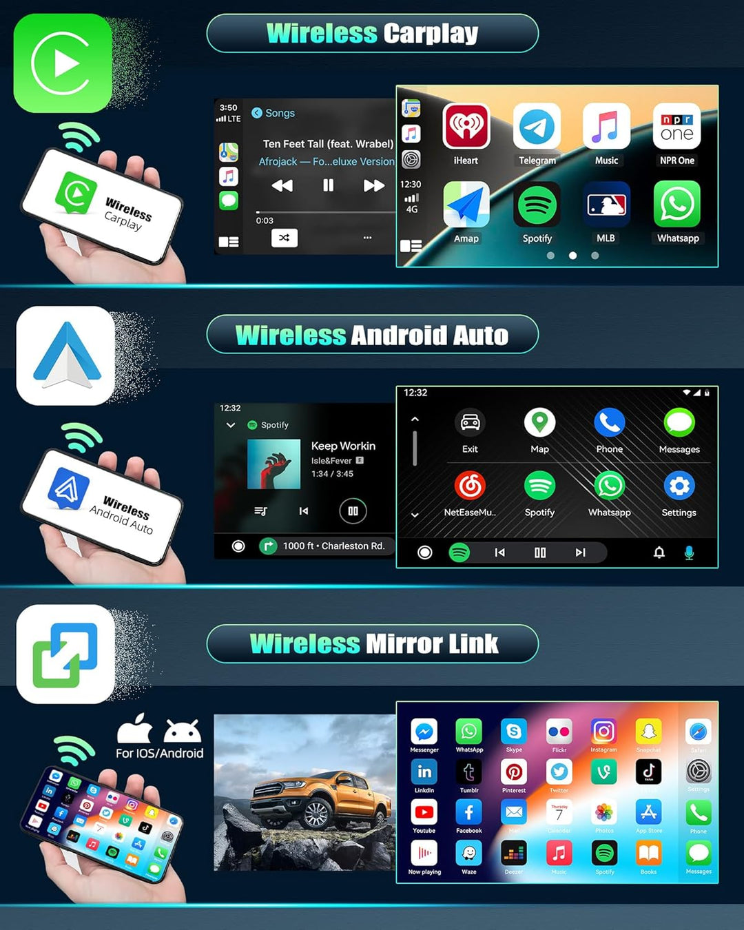 CAMECHO 4+64G Android 15 DSP Autoradio für Mercedes-Benz Smart Fortwo 2011-2015, 9 Zoll 8-Kern Bluet
