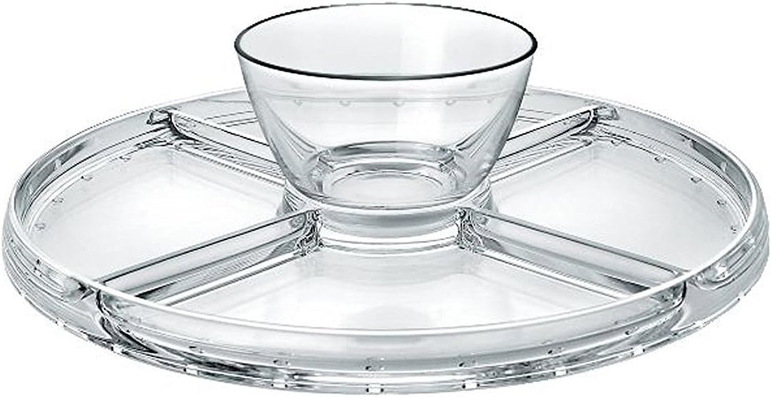 Borgonovo, 4-in-1-Etagere mit Glaskuppel aus Palladium
