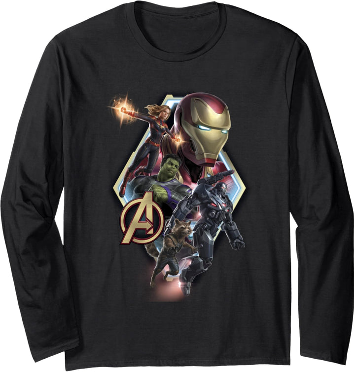 Marvel Avengers: Endgame Group Diamond Portrait Langarmshirt