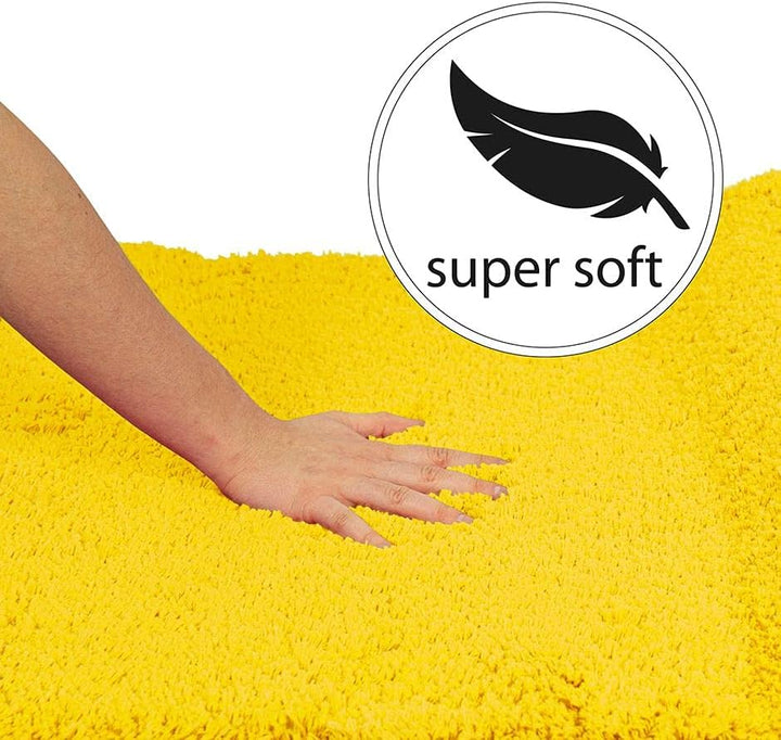 PANA Flauschiger Duschvorleger mit Eckausschnitt • Badematte in versch. Farben und Grössen • Badtepp