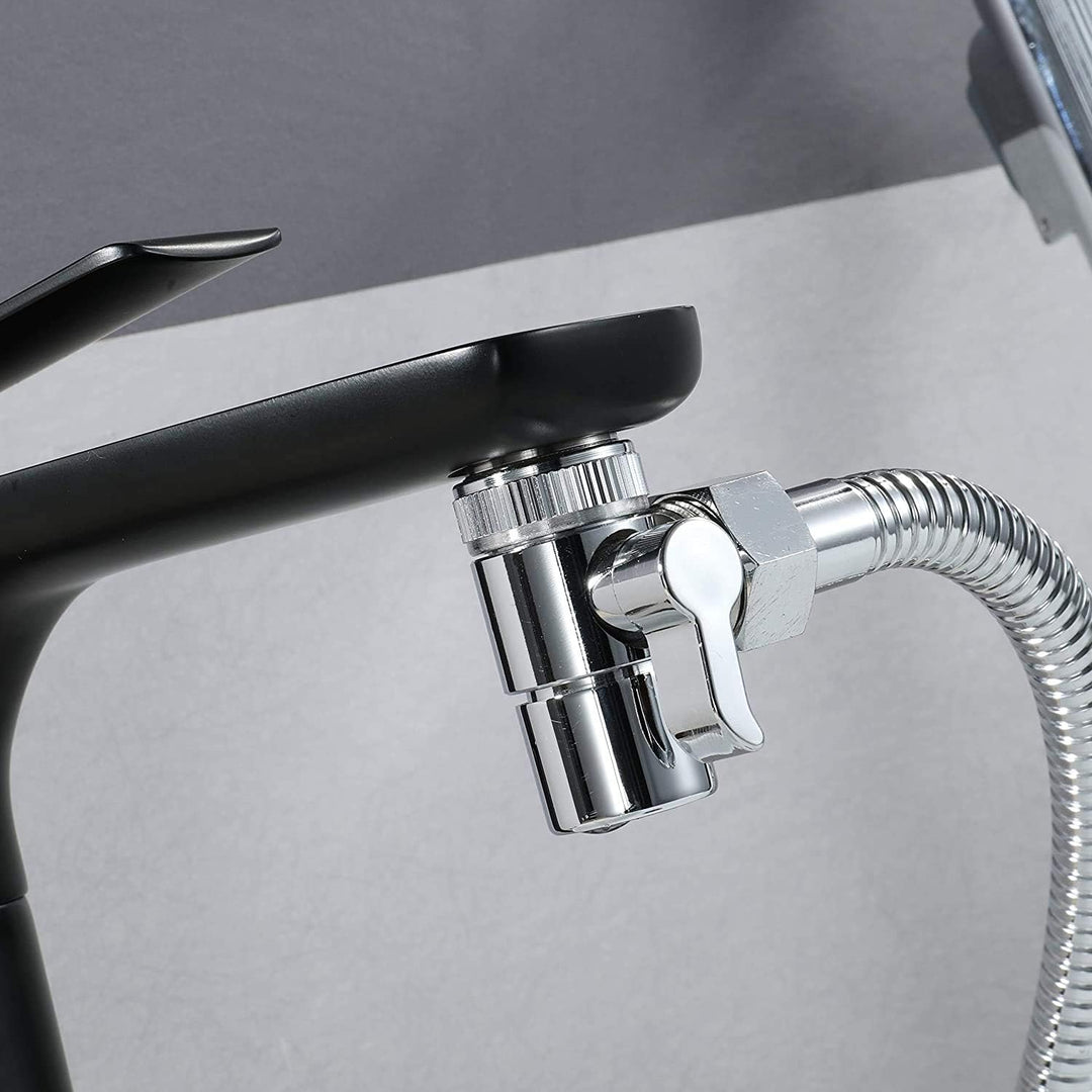 Handbrause, handgehaltenes Bidet-Toilettensprühgerät mit Dual-Modus (Jet/Stream) - mit Wasserhahnspe
