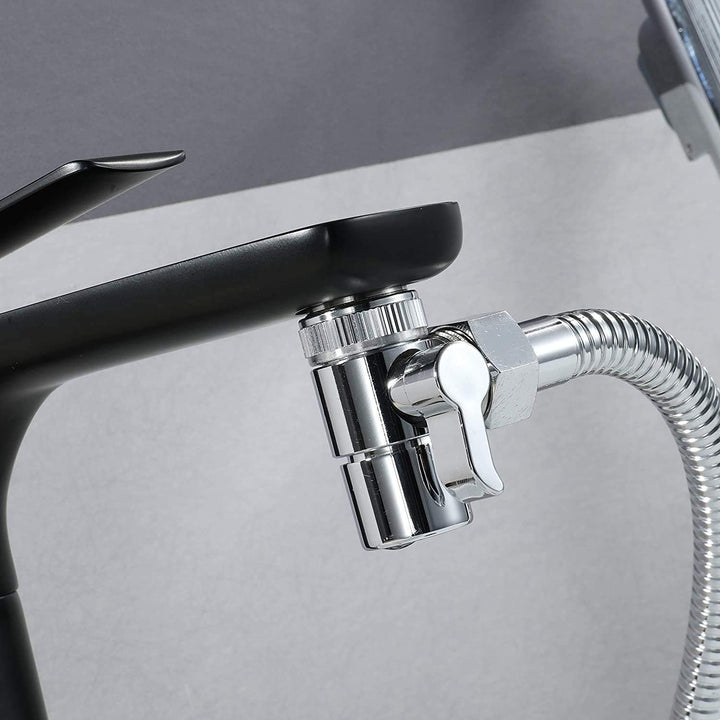 Handbrause, handgehaltenes Bidet-Toilettensprühgerät mit Dual-Modus (Jet/Stream) - mit Wasserhahnspe