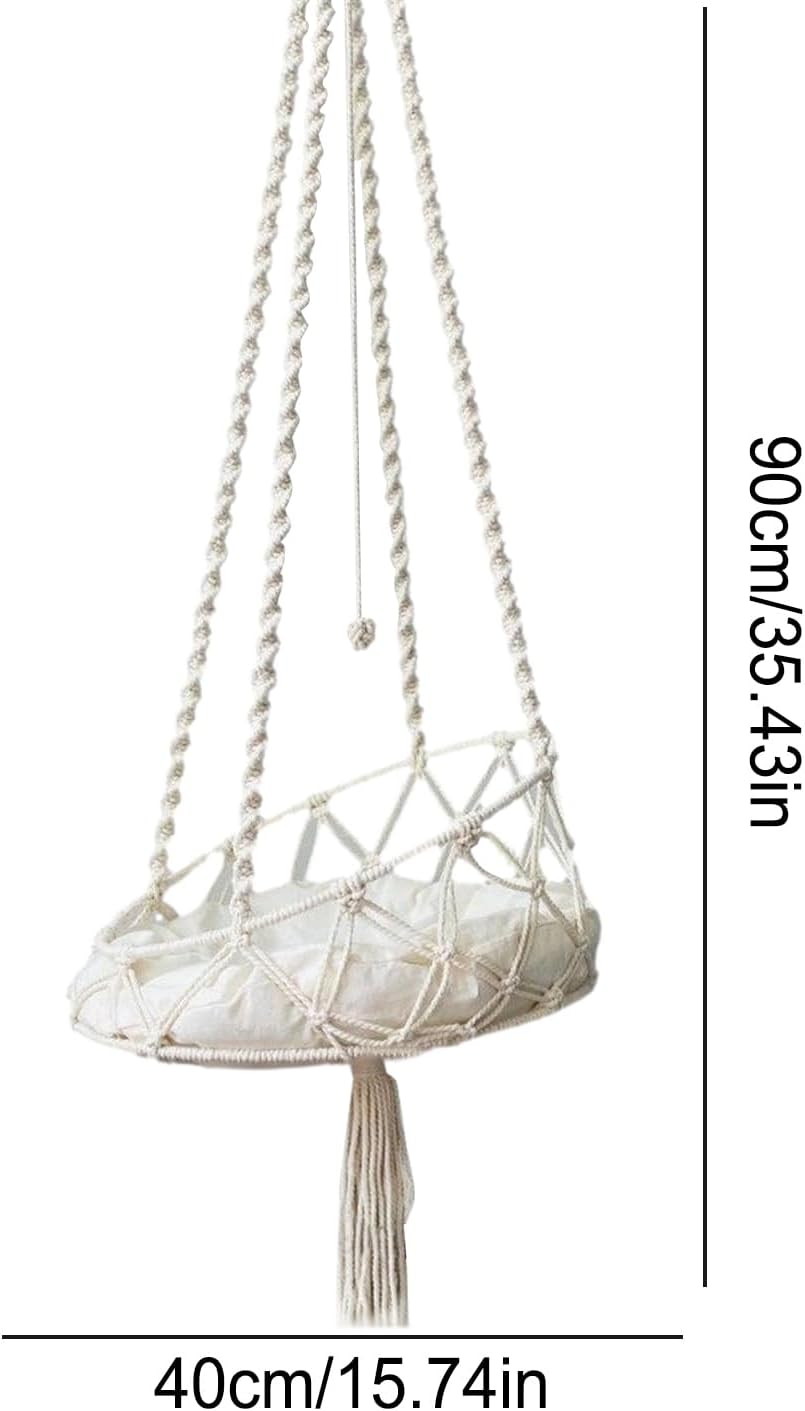 Generisch Katzenschaukel Boho, Katzenschaukel Hängematte, Hängematte Für Katzen 40x90 cm Katzen Scha
