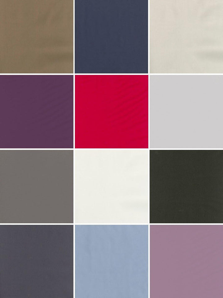 MISTRAL HOME Uni Einfarbig Wende Bettwäsche Edel Perkal 100% Ägyptische Baumwolle, Farbe:Shale Taupe