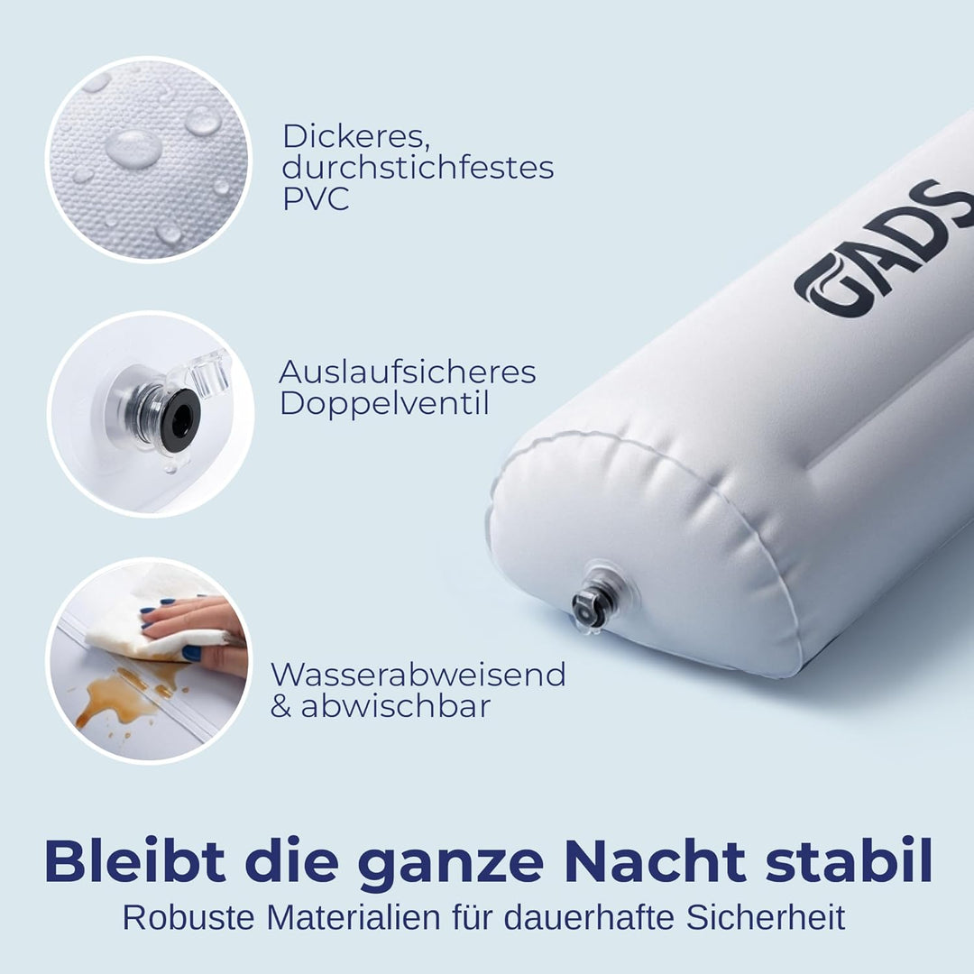 Gads Rausfallschutz Bett Reise [2er Set] - Aufblasbarer Rausfallschutz Kinder, Mobiler Rausfallschut