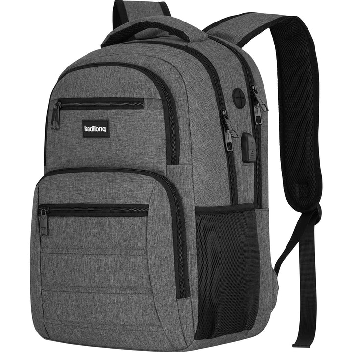 kadilong Rucksack Herren Laptoptasche mit USB Ladeanschluss für Arbeit Business Reisen Schulrucksack