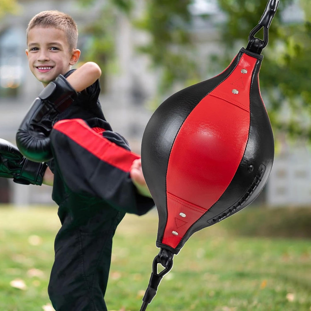 MFYOUPK Boxing - Elastischer Boxball | Flexibler Doppelendball Aus PU Leder Für Fitness Koordination