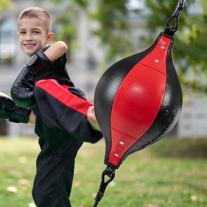 MFYOUPK Boxing - Elastischer Boxball | Flexibler Doppelendball Aus PU Leder Für Fitness Koordination