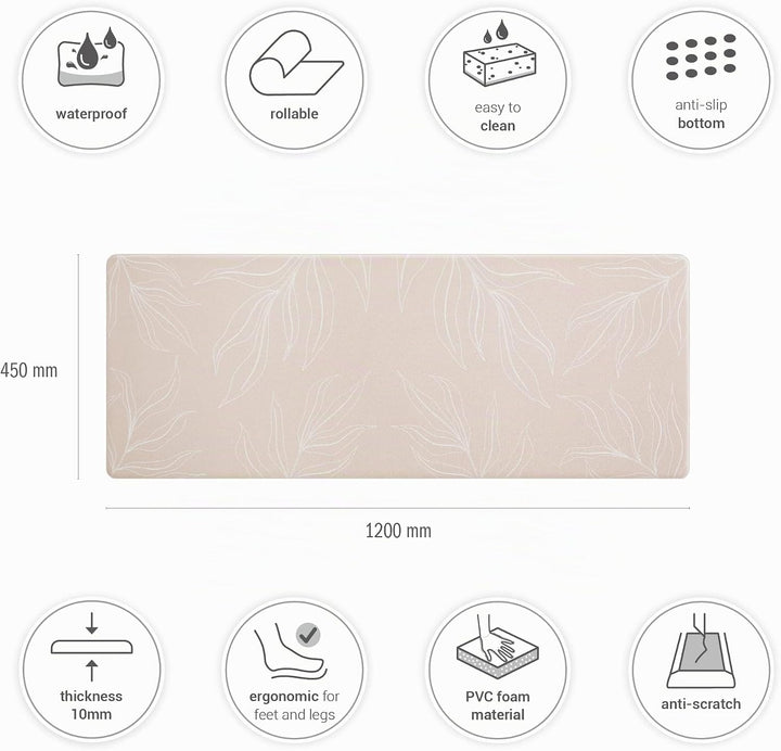 Paco Home Küchenteppich Küchenmatte Küchenläufer PVC rutschfest Teppich Läufer Für Küche Fussmatte V