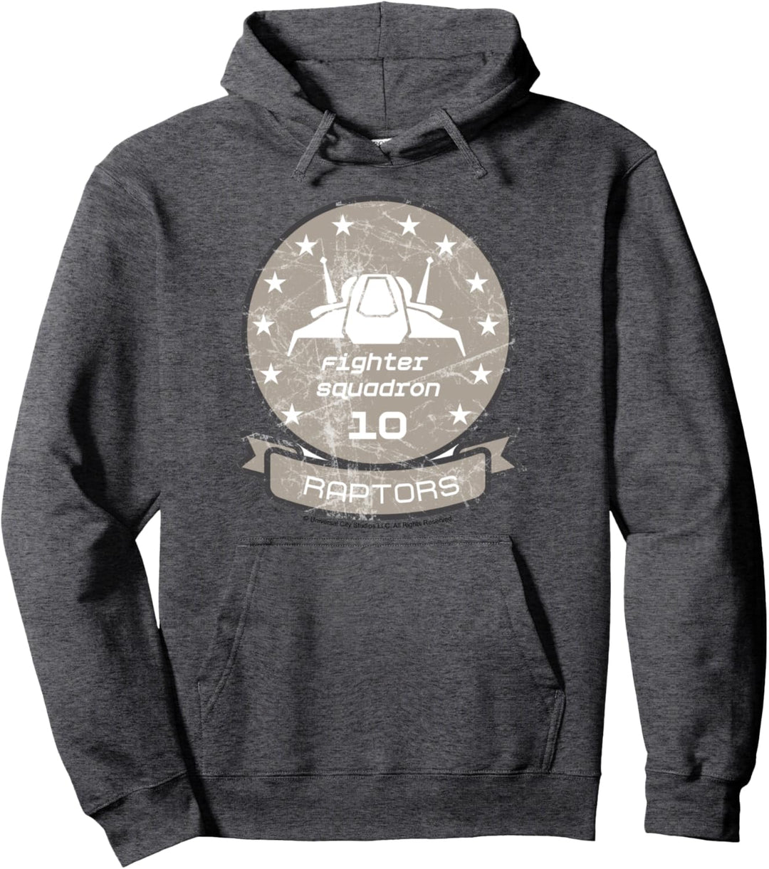 Battlestar Galactica Fighter Squadron 10 Raptors Logo Pullover Hoodie