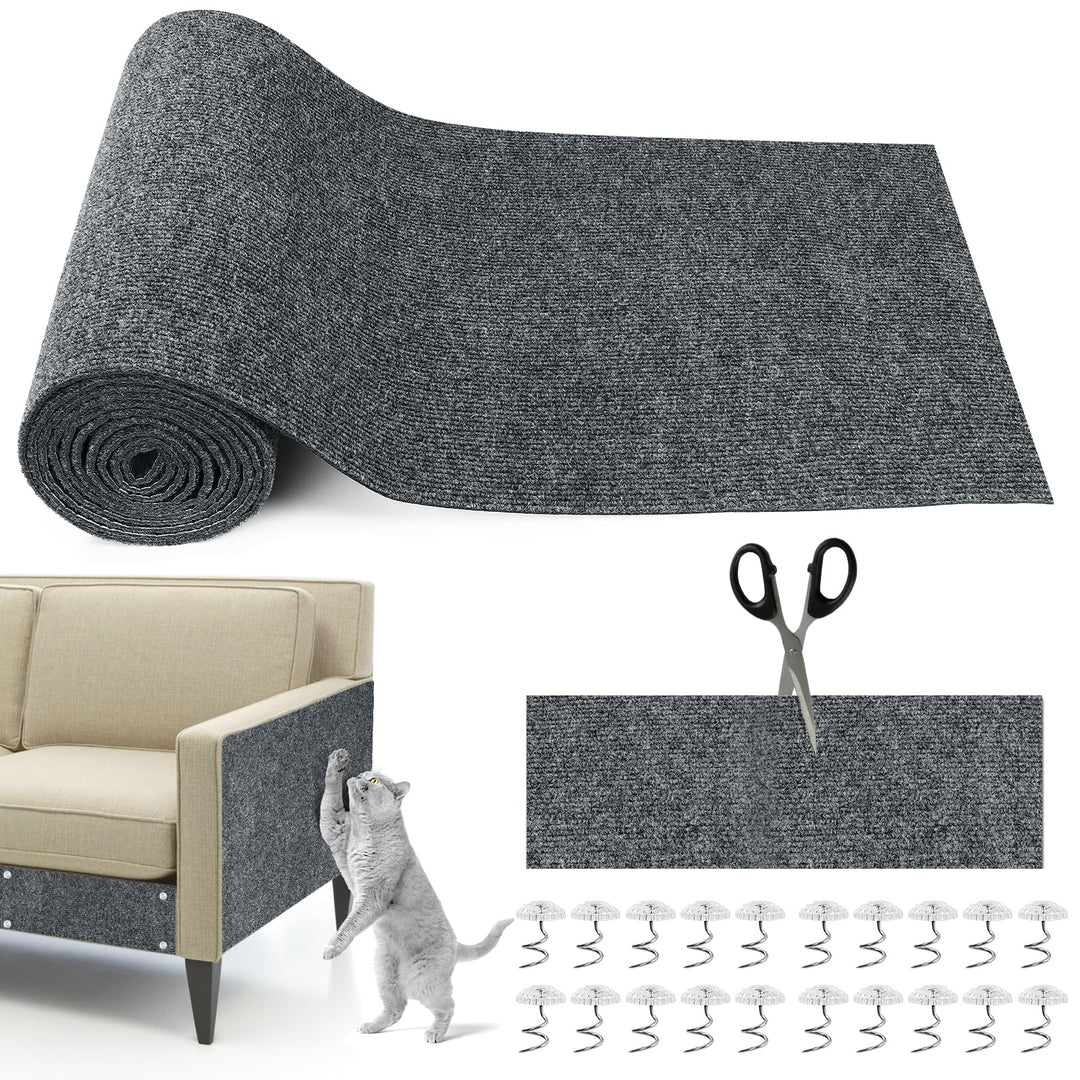 300cm×40cm Kratzmatte Katze Selbstklebend, Kratzschutz Sofa Katze, Trimmbare DIY Katzen Kratzmatte m