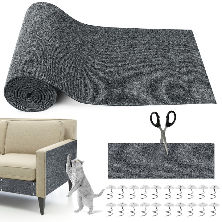 300cm×40cm Kratzmatte Katze Selbstklebend, Kratzschutz Sofa Katze, Trimmbare DIY Katzen Kratzmatte m