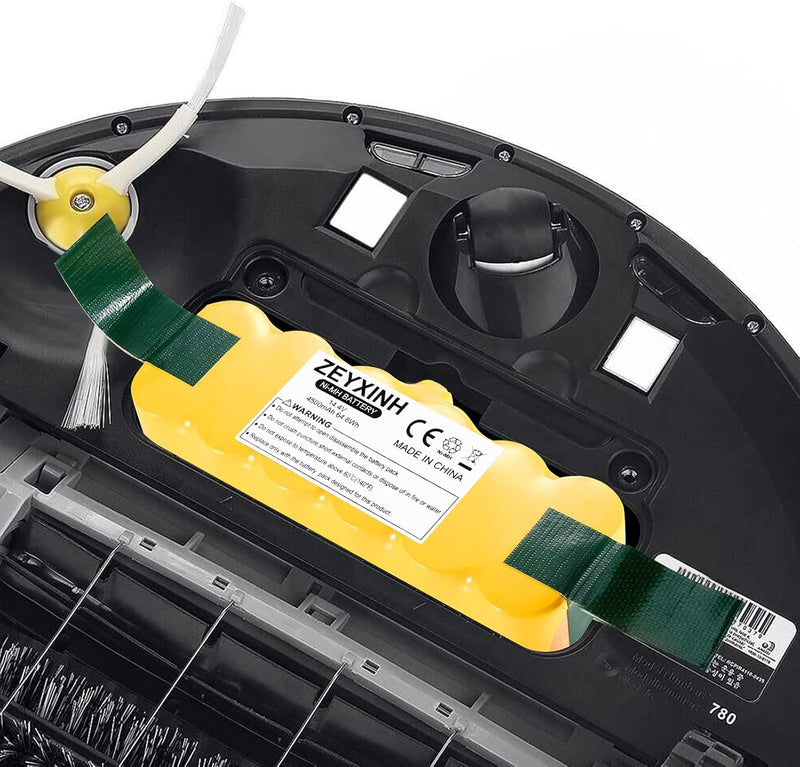 ZEYXINH Ersatzakku für iRobot Roomba, 14.4V 4500mAh NI-Mh Akku für iRobot Roomba 500 600 700 800 Ser