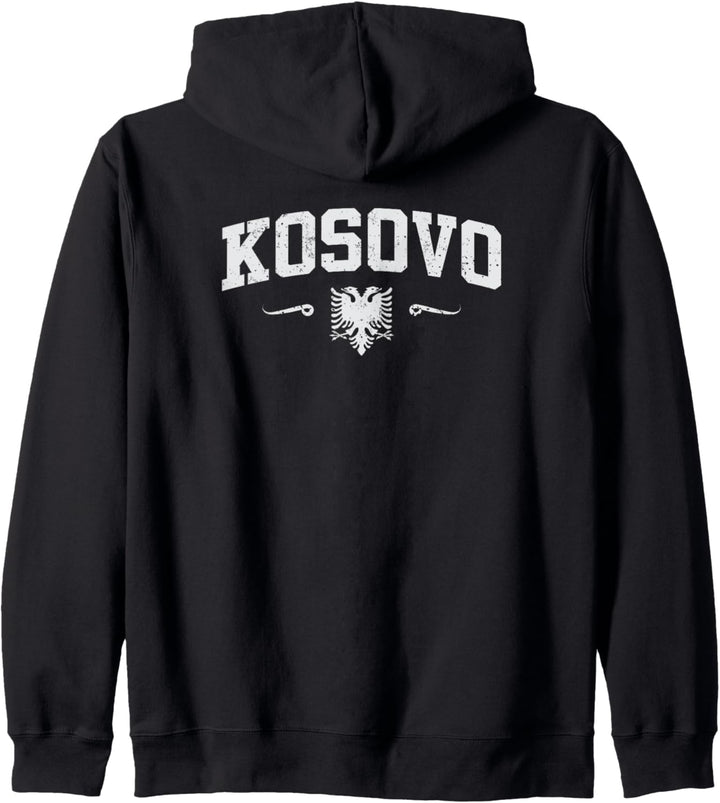Kosovo Original mit Doppeladler Kapuzenjacke