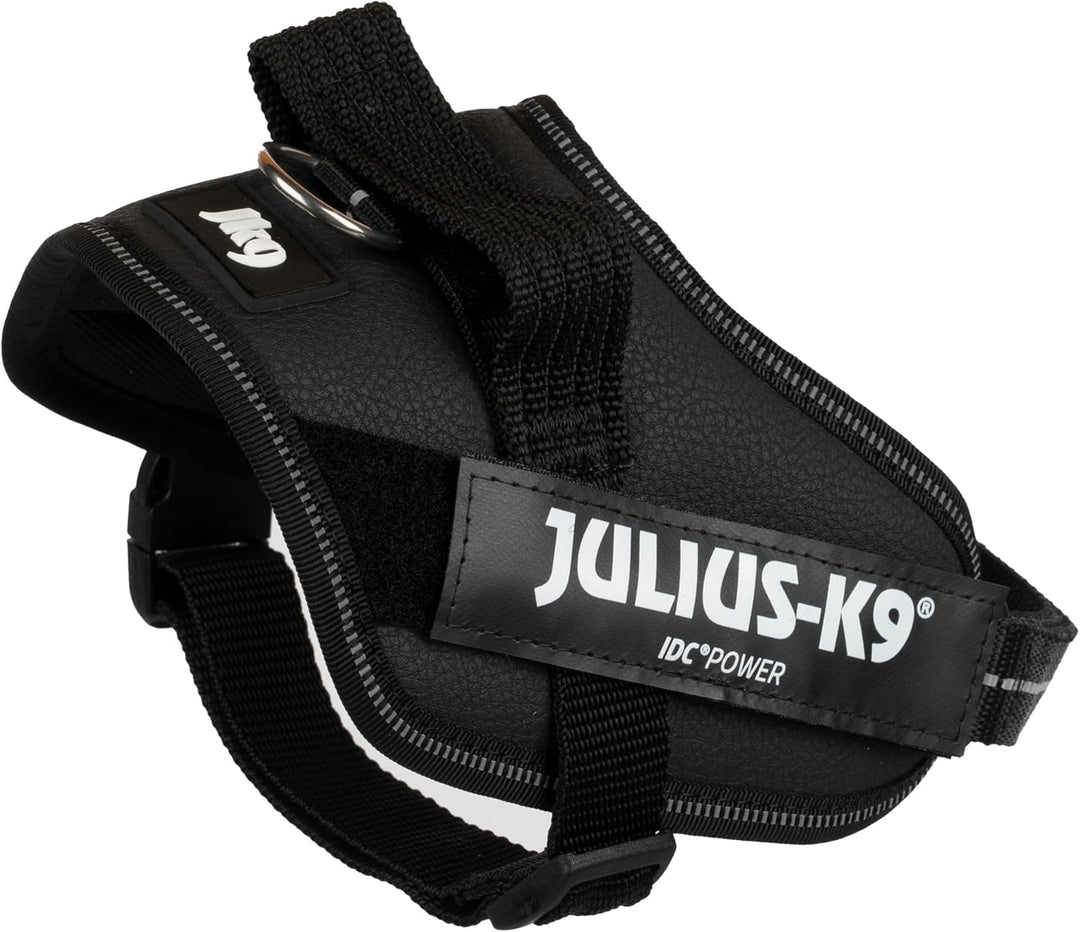IDC Powerharness, Size: Mini-Mini/XS, Black - Faux Leather Black - Faux Leather XS/Mini-Mini, Black
