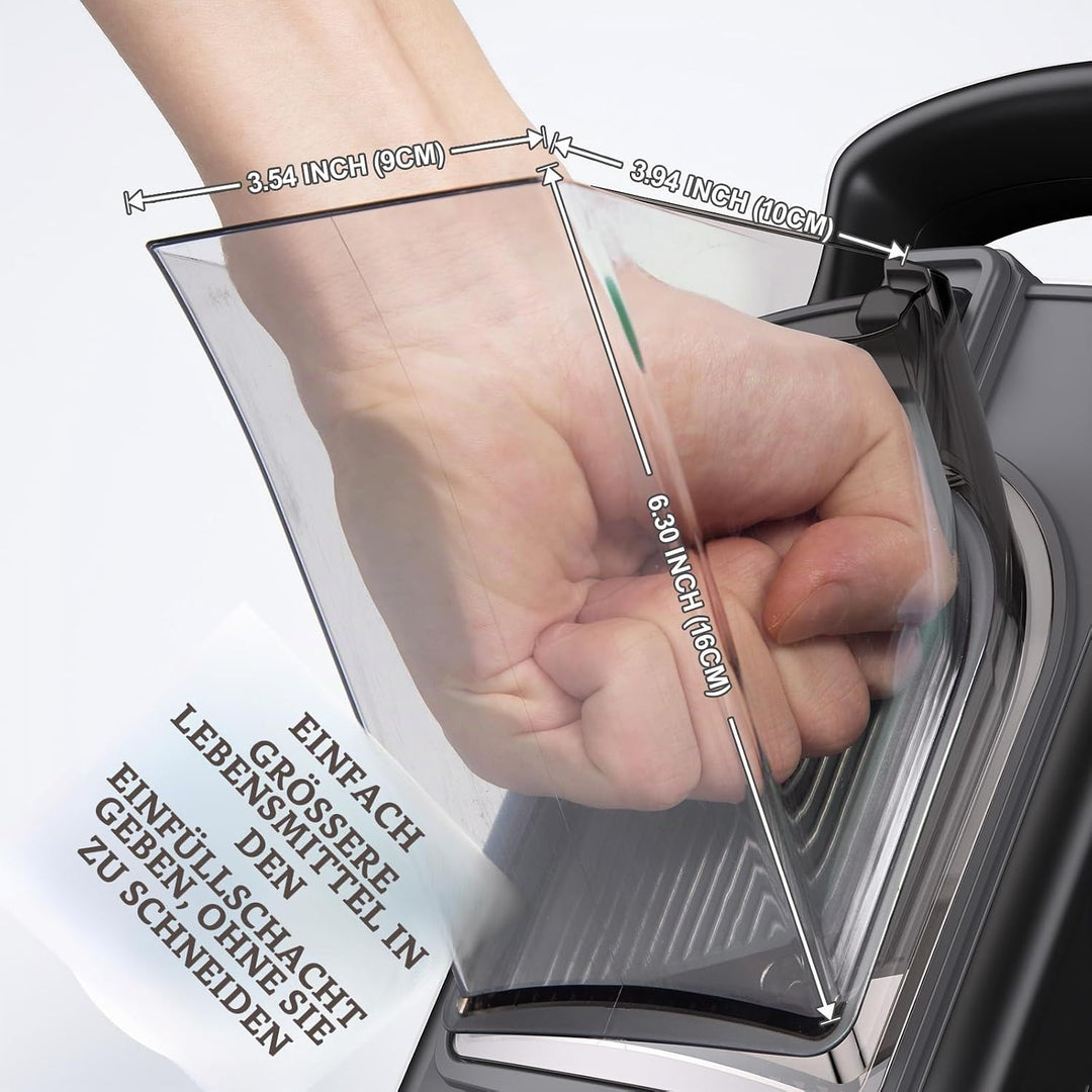 All-in-1 Update Sicherer Mandolinenschneider für die Küche, Zerkleinerer, Gemüseschneider mit grösse