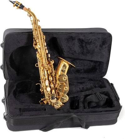 Roy Benson Bb Sopran Saxophon MODEL SG-302 gebogen lack., inkl. Etui, SG-302