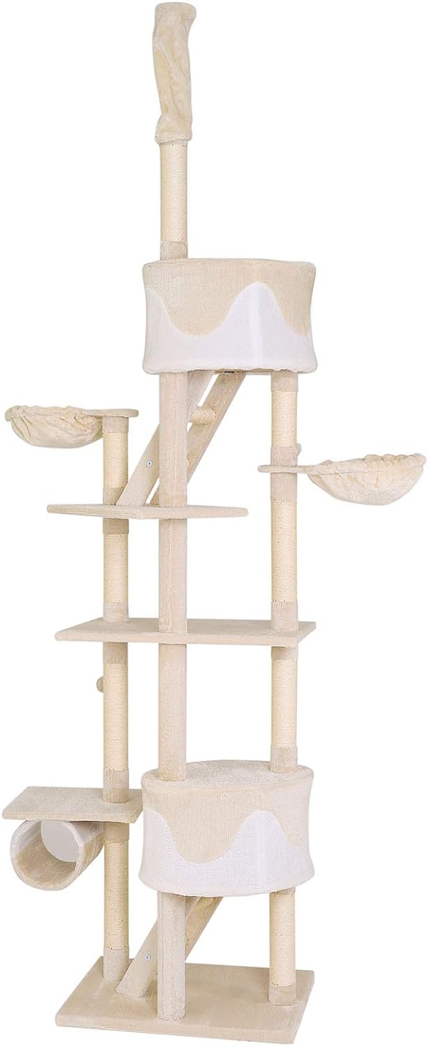 lionto by dibea Kratzbaum XXL Kletterbaum Katzenkratzbaum Katzenbaum höhenverstellbar Farbe