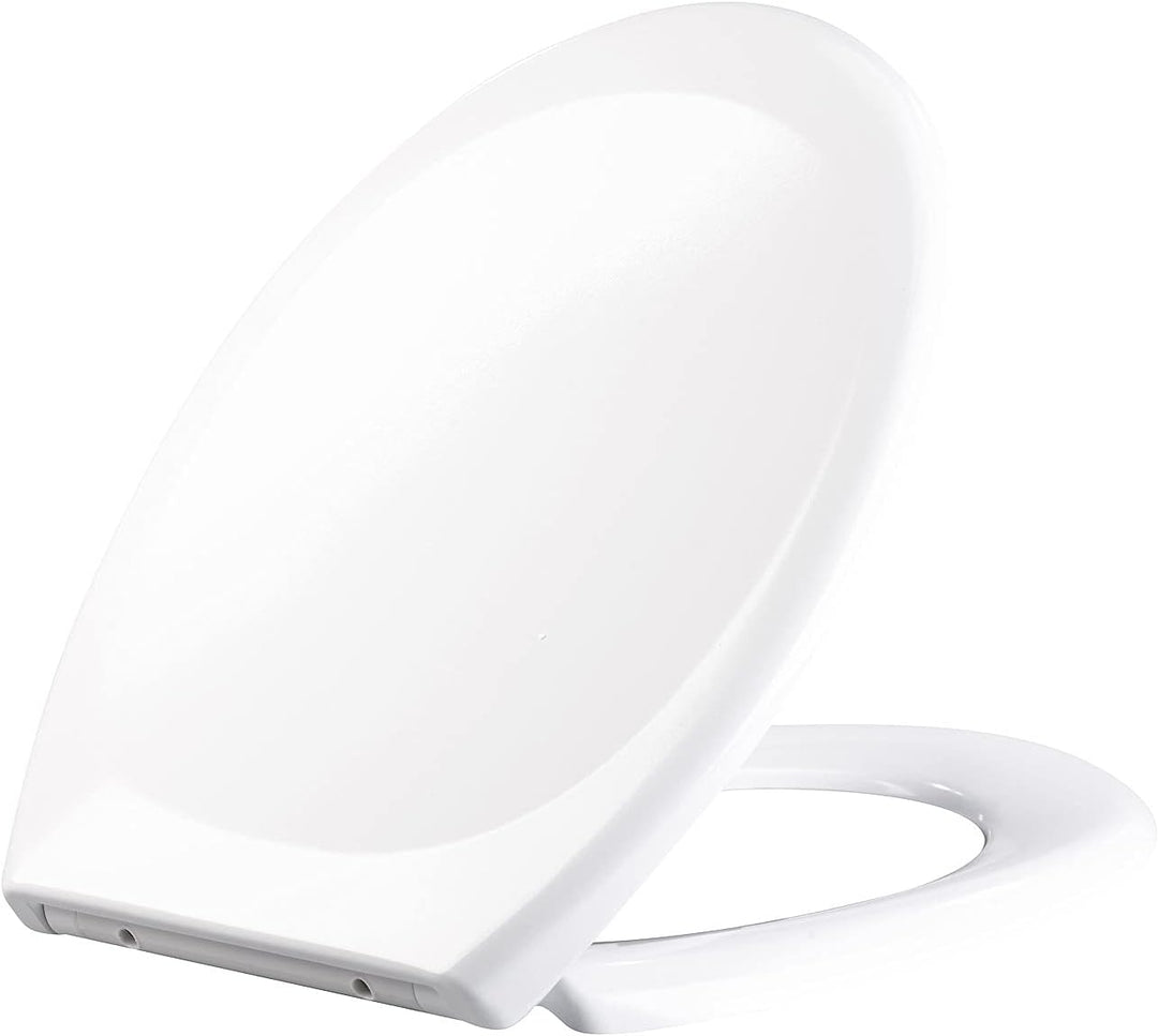 BadeStern Toilettenbrille: Universal-WC-Sitz, O-Form, Absenkautomatik, antibakteriell beschichtet (K