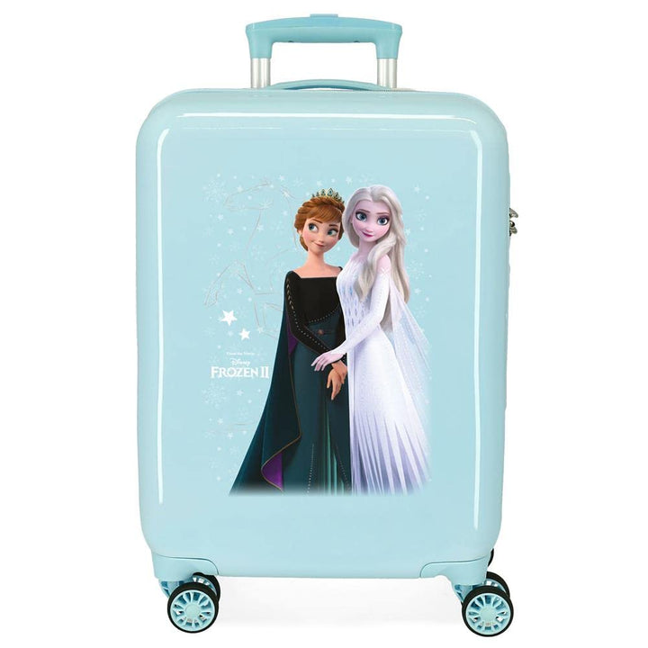 Disney Frozen Frosted Light Kabinentrolley, Blau, 38 x 55 x 20 cm, Hartplastik, seitlich, 34 l, 2 kg