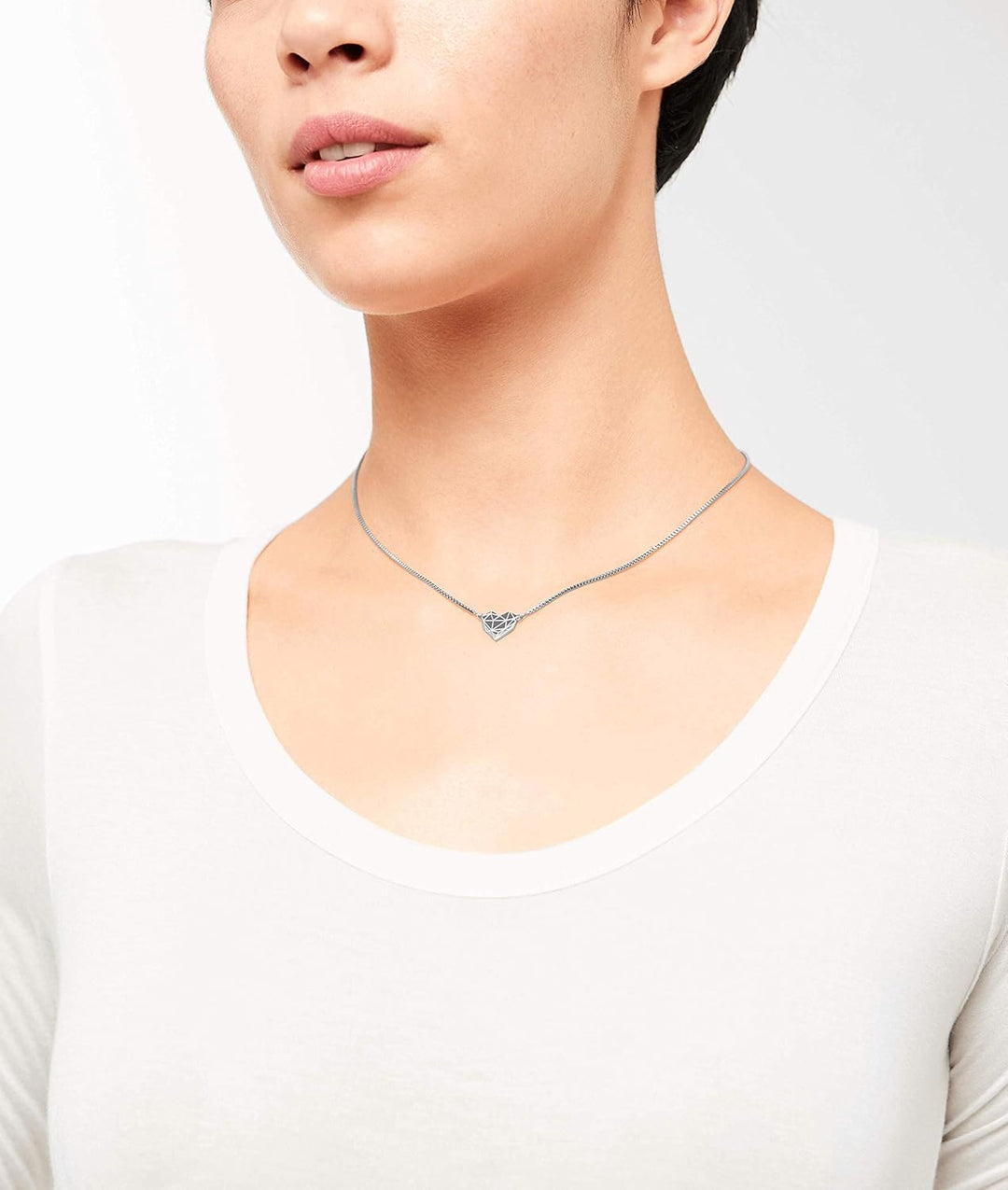 LIEBESKIND BERLIN Damen-Collier Edelstahl Silber Single, Silber Single