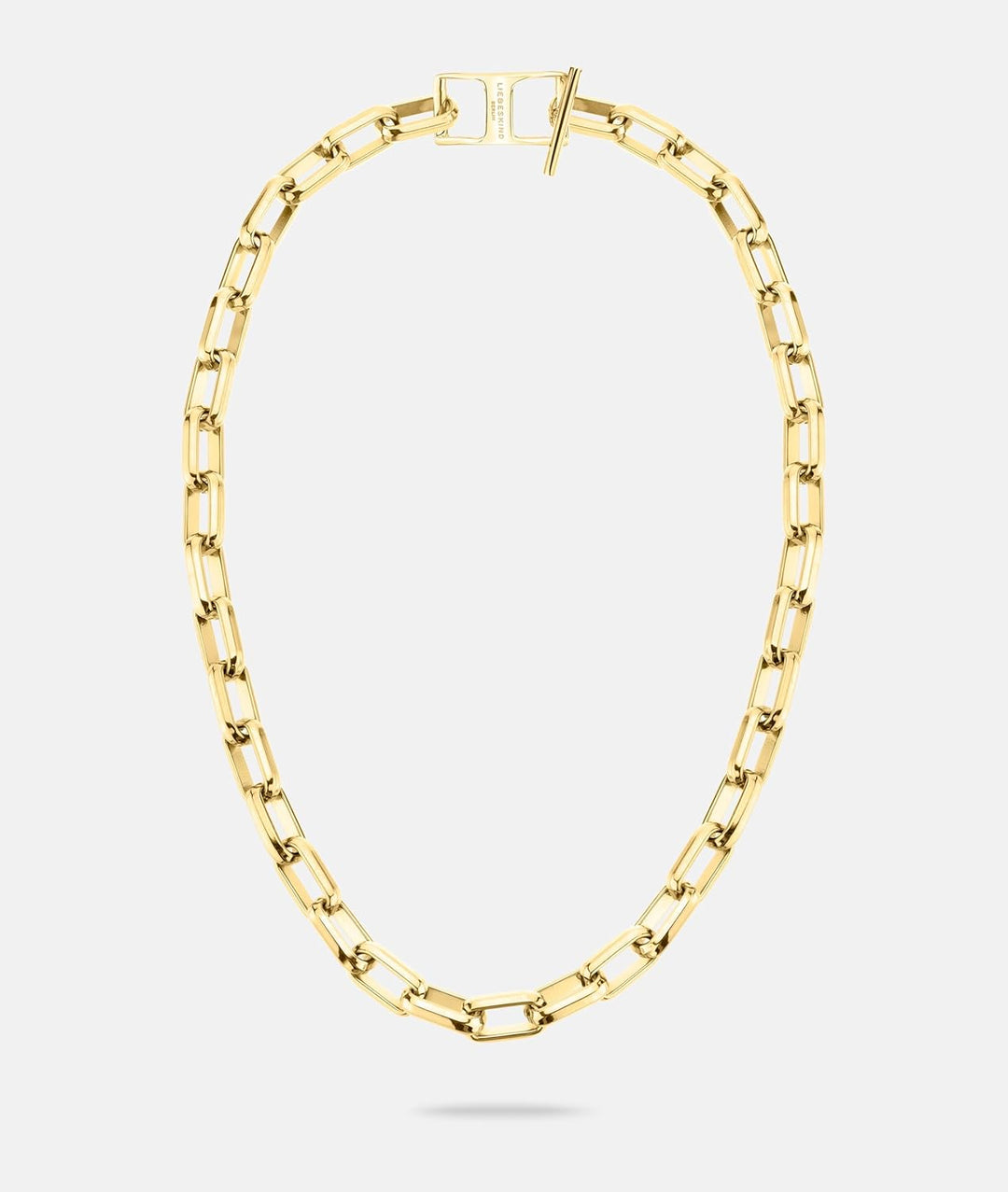 LIEBESKIND Berlin Halskette LJ-1086-N-50 Silber Gold Basic Link, Gold Basic Link