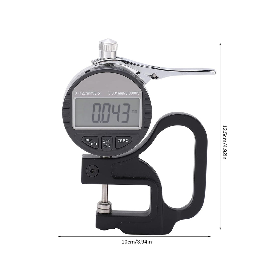 Tyenaza Digitales Dickenmessgerät, 0,001 mm/0,00005 "- 12,7 mm/0,5" Elektronisches Mikrometer-Dicken
