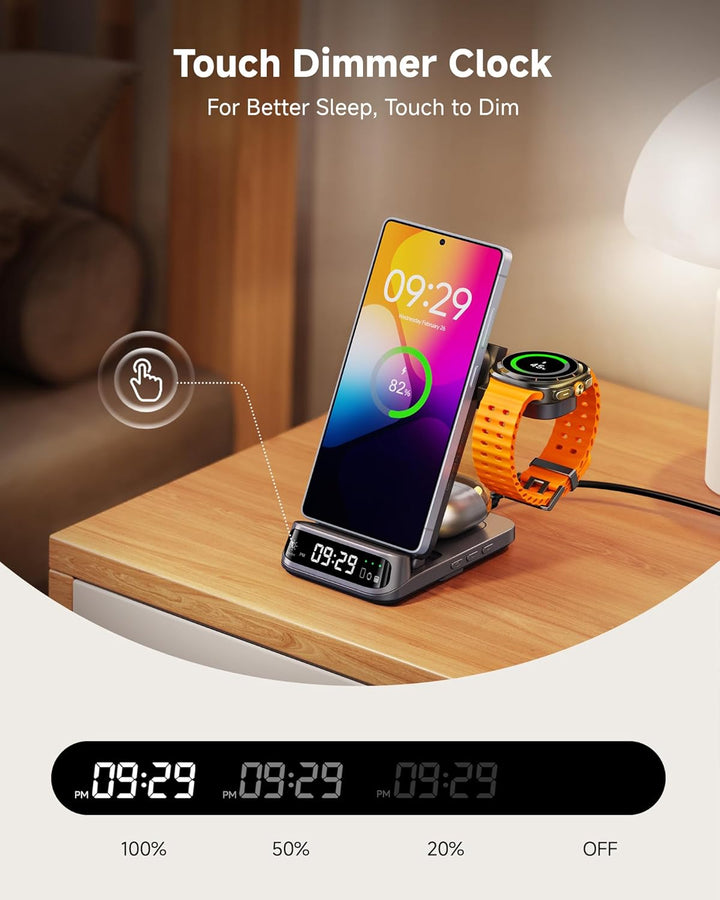 SwanScout Induktive Ladestation, Wireless Charger für Samsung Galaxy S25 Ultra/S25+/S25/Z Fold/Z Fli