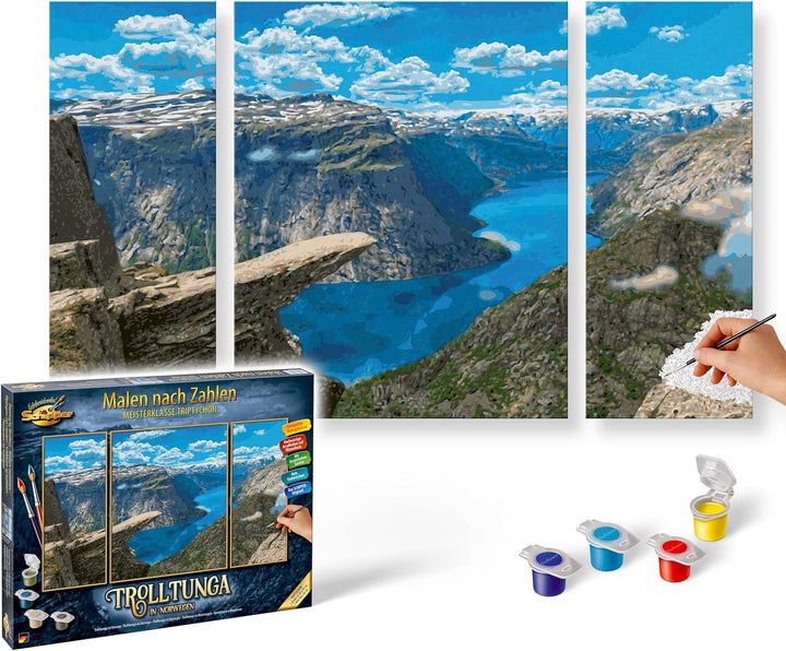 Schipper 609260922 Malen nach Zahlen – Trolltunga in Norwegen - Bilder malen für Erwachsene, inklusi